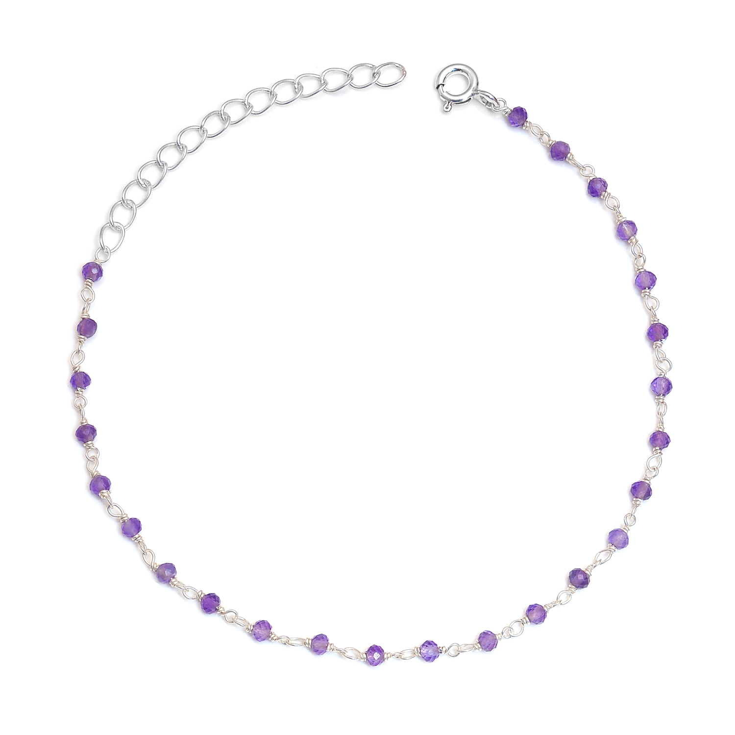 Amethyst Harmonic Bracelet / Sterling Silver