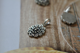 Bali Flower Pendant Sterling Silver