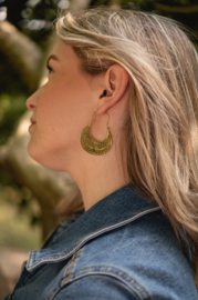 Brass Hoop Earrings / Oorbellen