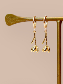 Tulip Single Earring Gold Plated