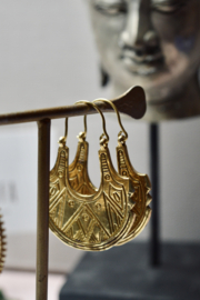 African Tribe Hoops Brass