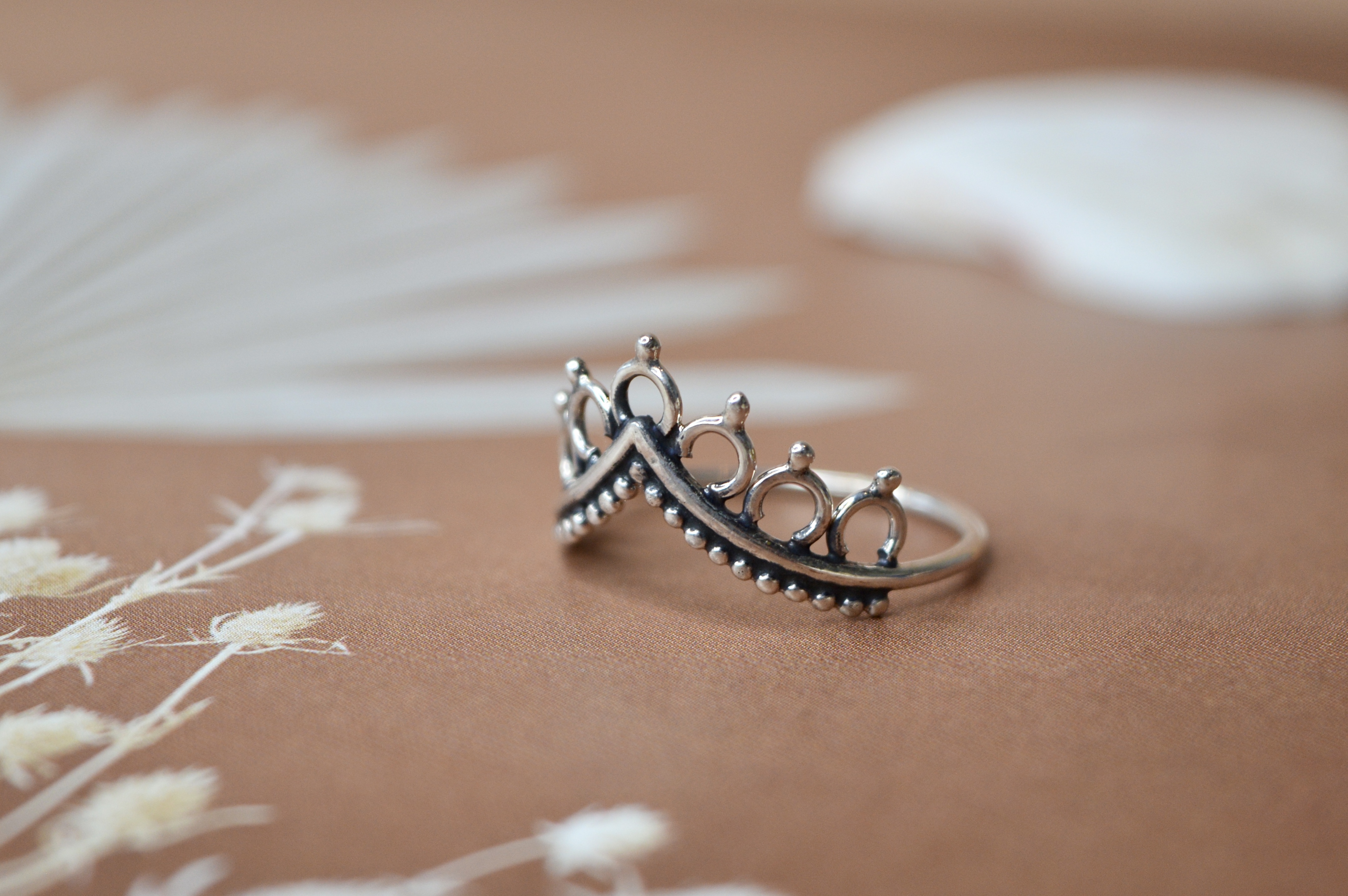 Crown Ring Sterling Silver