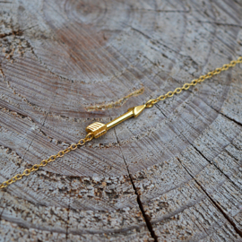 Gold Vermeil Arrow Bracelet / Armband