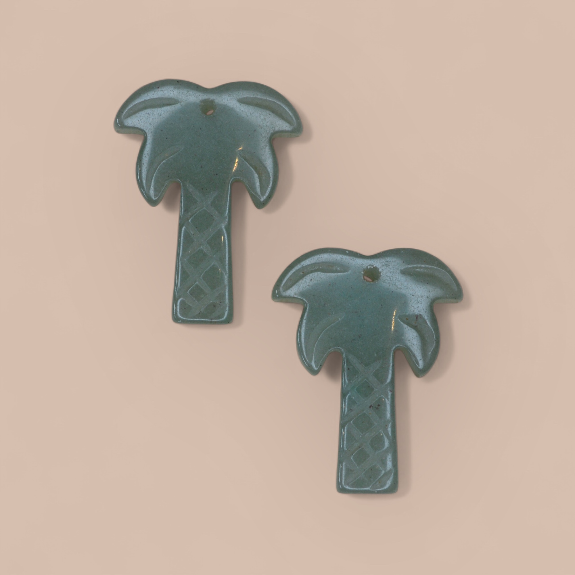 Aventurine Palm Pendant