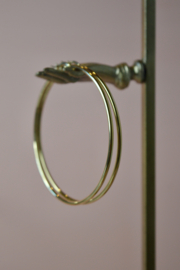 Extra Large Hoops - Stainless Steel Gold Plated