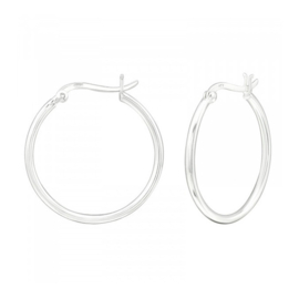 Large Hoops Sterling Silver Oorbellen