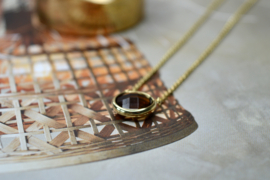 Rookkwarts Zane Ketting - Gold Vermeil