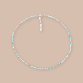 Amazonite Harmonic Necklace Sterling Silver