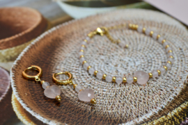 Rozenkwarts Amore Armband