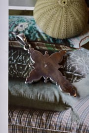 Turquoise Cross Pendant Sterling Silver