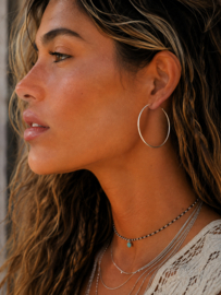 Amara Hoops 50 mm - Sterling Zilver