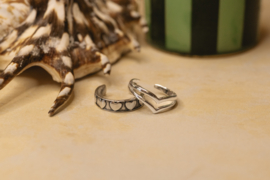 Hearts Toe Ring Sterling Silver