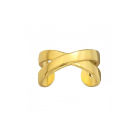 Cross Gold Vermeil Ear Cuff