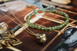Peridot Mineral Bracelet