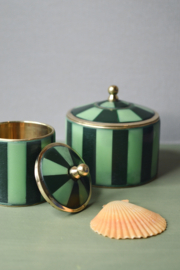 Green Striped Treasure Box Large