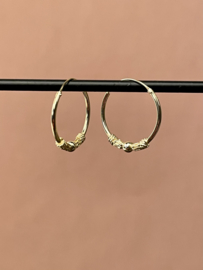 Gold Vermeil Bali Hoops