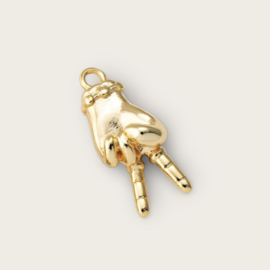 Peace Sign Bedel Gold Plated