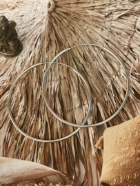 Large 50 mm Hoops - Sterling Zilver