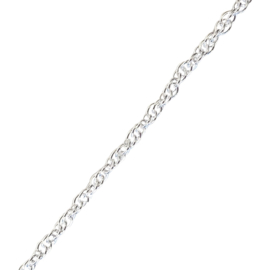 Plain Sterling Silver Necklace 40.5 cm 