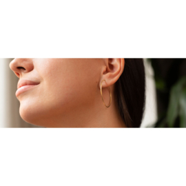 Hoops 38 mm - Gold Vermeil 
