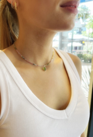 Tourmalijn Selva  Ketting - Sterling Zilver