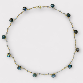 Kaya Dawn Labradorite Necklace Gold Plated