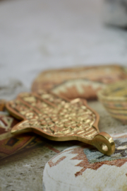 Hamsa Flower Hanger - Brass