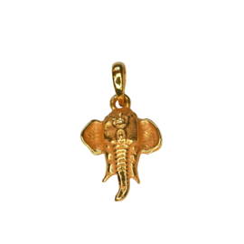 Gold Vermeil Elephant Head Pendant