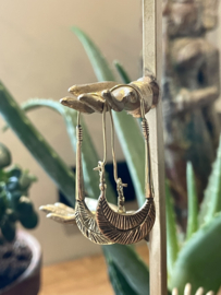 Brass Leaf Hoops / Oorbellen