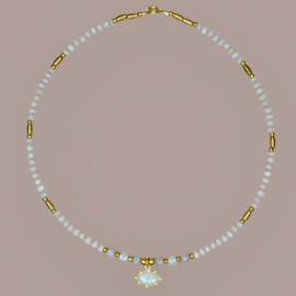 Maansteen Oog Ketting