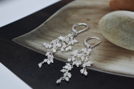 Cascade Maansteen Oorbellen - Silver Plated