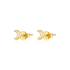 Moon Gold Vermeil Studs / Oorstekers