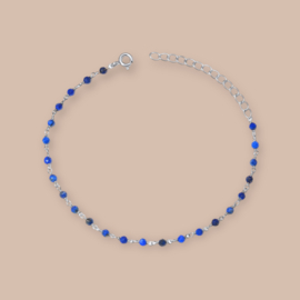 Lapis Lazuli Harmonic Bracelet / Sterling Silver