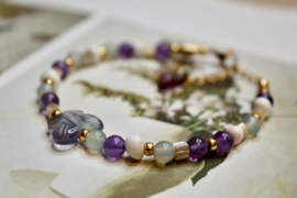 Amethyst Butterfly Bracelet