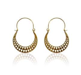 Brass Bohemian Hoops / Oorbellen