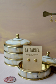 Shell Earstuds Gold Vermeil