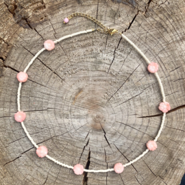 Coral Flower Necklace