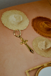 Cross Sword Single Earring Gold Plated