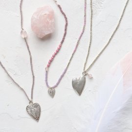 Adventurous Rose Quartz Necklace / Ketting/Armband