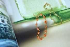 Carneool Sarita Armband - Gold Plated