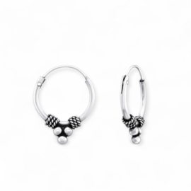 Bali Hoops Sterling Silver