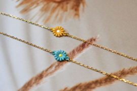 Yellow Daisy  Bracelet Gold Vermeil