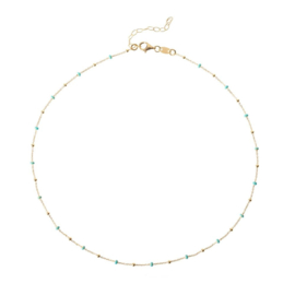 Turquoise Gold Vermeil Necklace