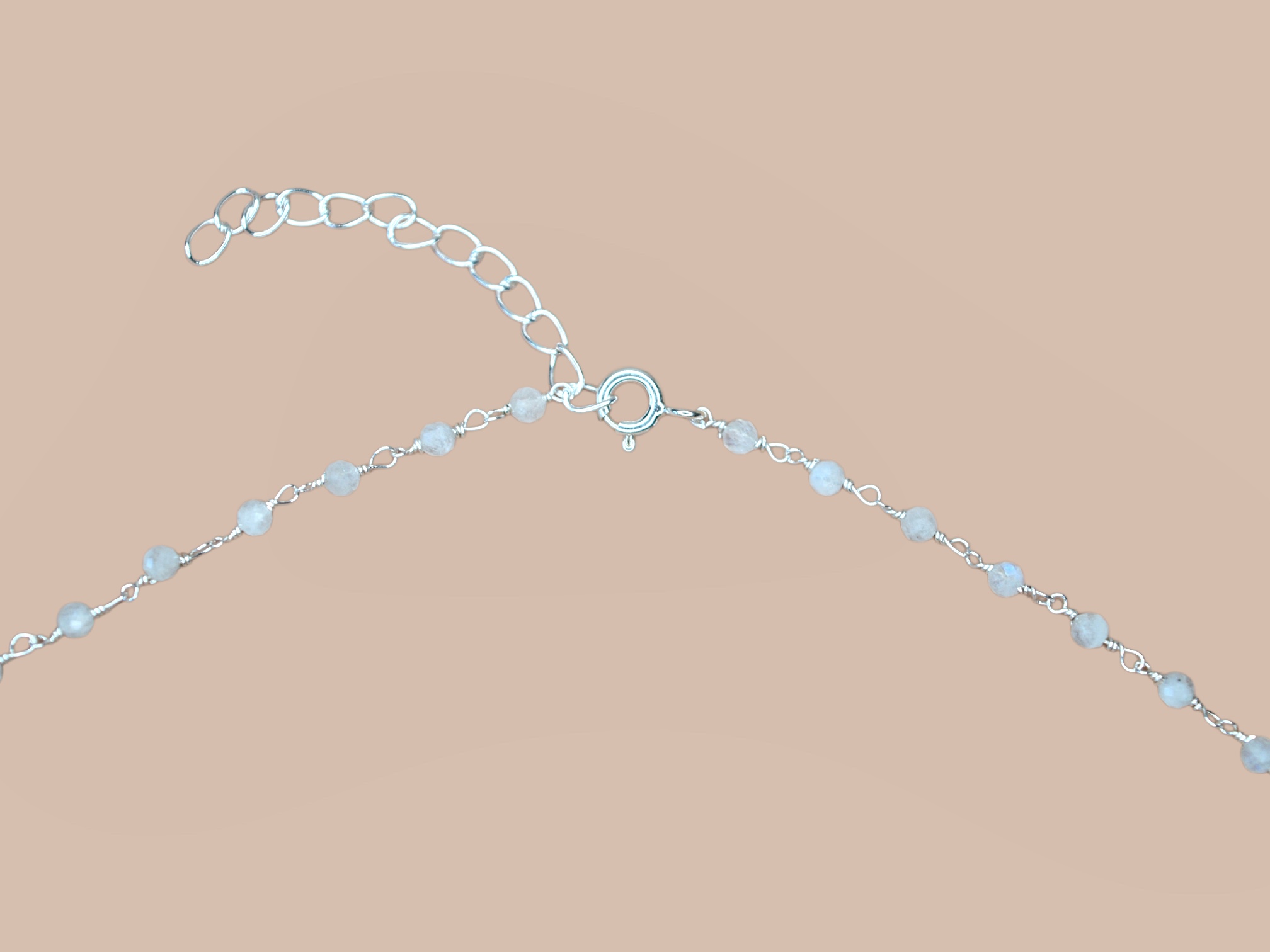 Moonstone Harmonic Necklace Sterling Silver