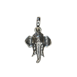 Sterling Silver Elephant Head Pendant