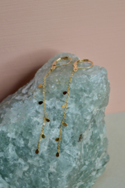Siri Long Drop Oorbellen - Gold Plated