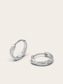Elara Hoop Oorbellen - Silver Plated
