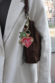 Sleutelhanger Met Kraaltjes Hart / ATLITW