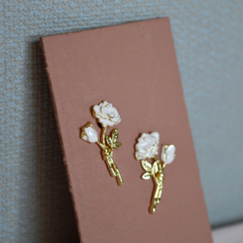 Pink Rose Gold Plated Earstuds