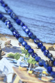 Lapis Lazuli 4 x 2.5 mm Facet Coin Kralen